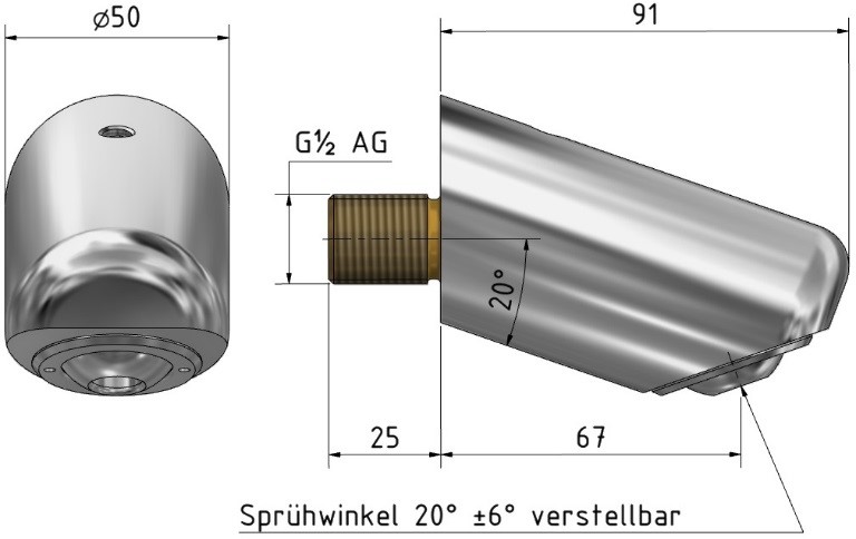 Düsenbrausekopf 8-10 SPLASH