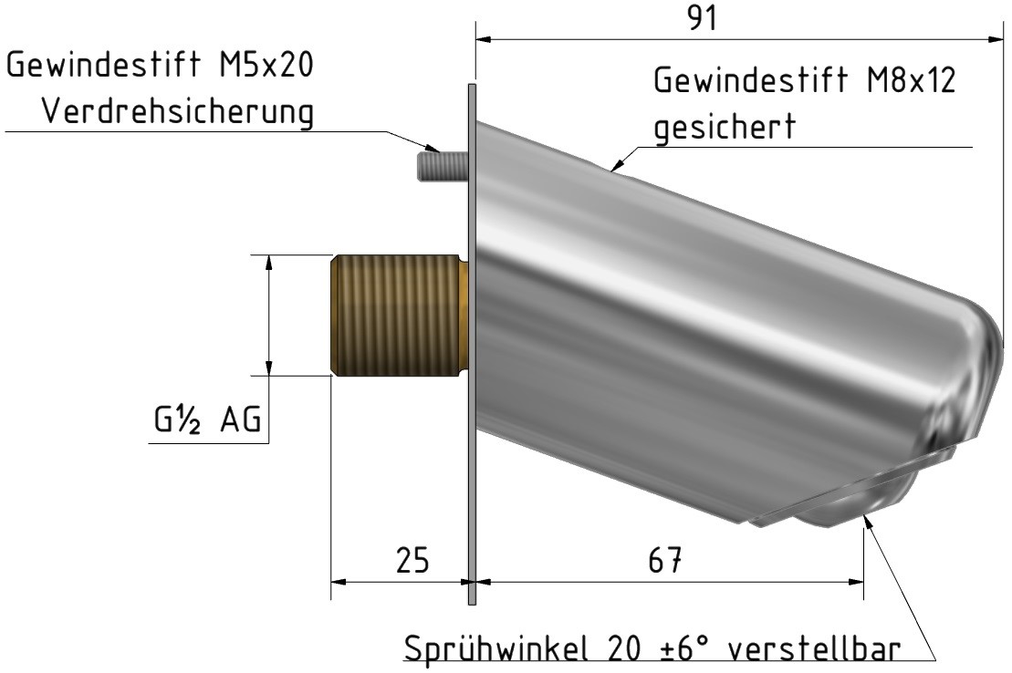 Düsenbrausekopf 8-10 SPLASH - HY