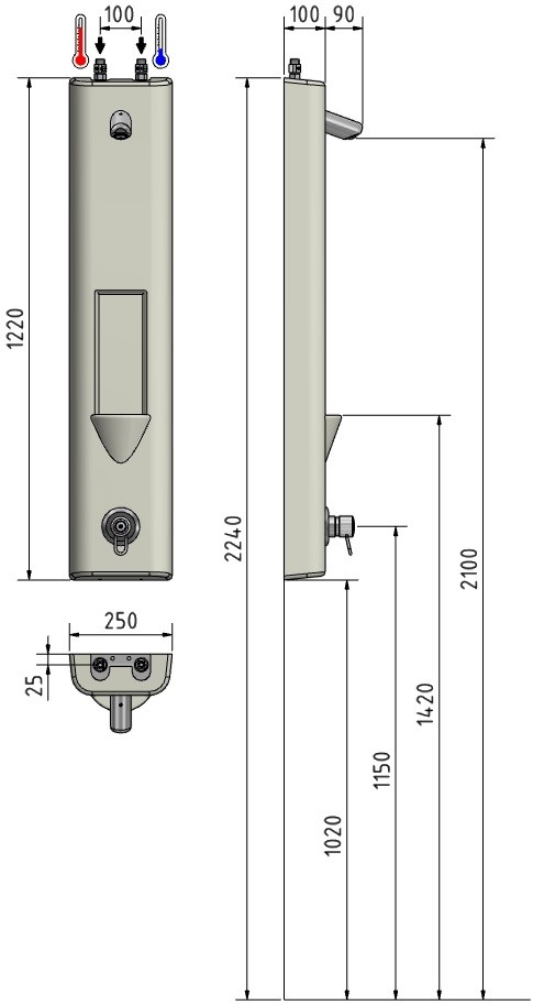 FLAIR 3 D BPS Avo - 24V/DC
