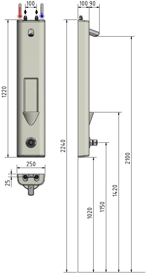 FLAIR 2 D BPS Avh - 24V/DC